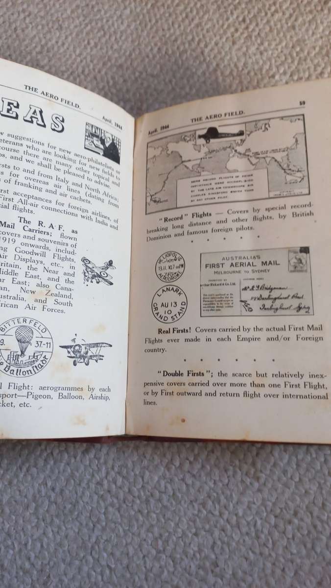 A VERY SCARCE AND MUST HAVE BOOK FOR AERO-PHILATELY-HUGE REFERENCE !!!!